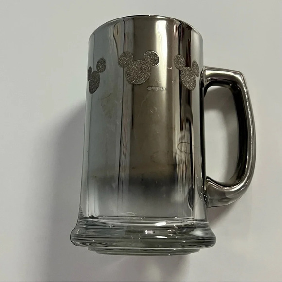 Vintage Disney chrome / mirrored mug / handled beer drinking glass - Picture 12 of 12